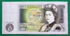 Anglia 1 Pound 1978-1980 P377a signature J. B. Page foto