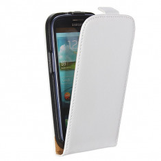 Husa Samsung Galaxy S3 i9300 Flip Case Slim Inchidere Magnetica White foto