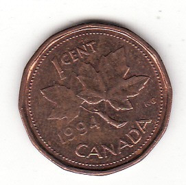 Canada 1 cent 1994 - Elizabeth II foto