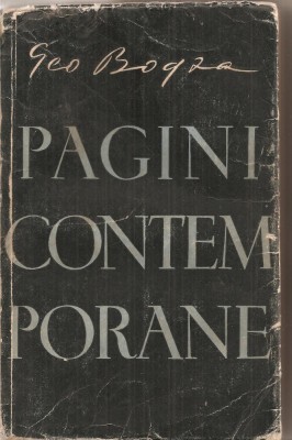 (C4289) PAGINI CONTEMPORANE DE GEO BOGZA, EDITURA TINERETULUI, 1957 foto