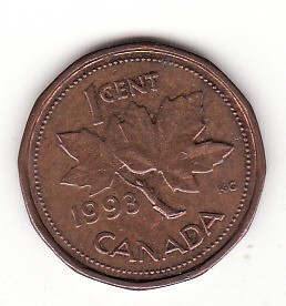 Canada 1 cent 1993 foto