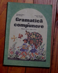 Manual scolar - Gramatica si Compunere pentru clasa IV - a - anul 1983 foto