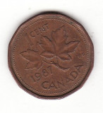 Canada 1 cent 1987 - Elizabeth II, America de Nord