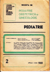 REVISTA DE PEDIATRIE, OBSTETRICA SI GINECOLOGIE NR. 2 DIN APRILIE-IUNIE 1989 foto