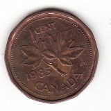 Canada 1 cent 1985 - Elizabeth II, America de Nord