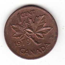 Canada 1 cent 1979 - Elizabeth II foto