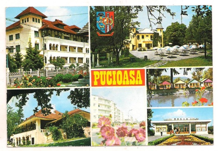 carte postala(ilustrata)-PUCIOASA -colaj