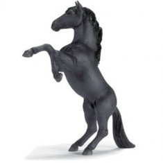 Figurina animal Armasar Mustang negru cabrat - 13624 foto