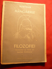 Boethius - Mangaierile Filozofiei - Ed.Casa Scoalelor 1943 foto