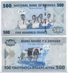 !!! RWANDA - 500 FRANCI 2013 - P NEW - UNC foto