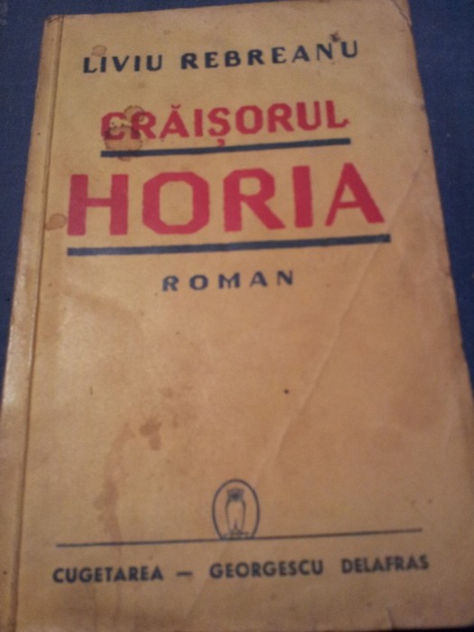 CRAISORUL HOREA LIVIU REBREANU 1940