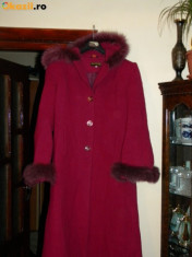 palton dama din lana si chasmir super pret foto