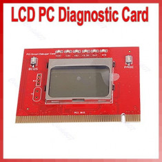Tester de motherboard desktop NOU (diagnoza placa de baza ) PCI cu afisare a erorii in clar pe LCD ! LIVRARE GRATUITA ! foto