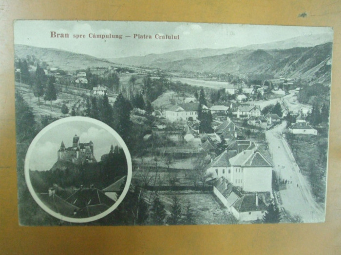 Carte postala Bran spre Campulung Piatra Craiului 1933