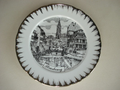 farfurie DECO portelan - suvenir STRASBOURG foto