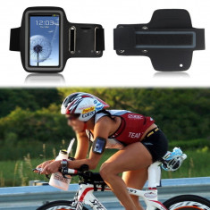 HUSA LG G3 MINI G3 S OPTIMUS 4X HD P880 NEAGRA ARMBAND UNIVERSALA DE AGATAT LA MANA TOC DE PRINS LA BRAT PENTRU ALERGAT SALA BICICLETA+LOCAS CHEIE foto