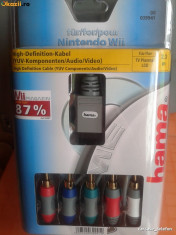 Cablu Component HD AV 39941 HAMA pentru Nintendo Wii, HQ, 2.3 m foto