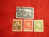 Serie Uzuale regele Haakan VII 1910 Norvegia , fondul plin, stamp., Europa