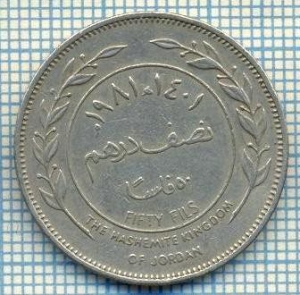 3971 MONEDA - IORDANIA - 50 FILS(1/2 DIRHAM) - anul 1981(1401)? -starea care se vede foto