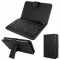 HUSA TABLETA 7&quot; CU TASTATURA REGLABILA PIELE ECOLOGICA CONECTARE USB CALITATE PREMIUM CASE + KEYBOARD - GARANTIE - NOUA