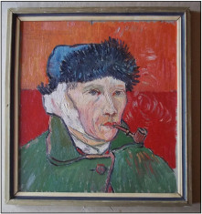 VAN GOGH a la pipe - reproducere de epoca, GEORGE STEFANESCU - 1963 foto