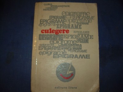 EPIGRAME ( CULEGERE) foto