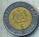 3902 MONEDA - MAROC - 5 DIRHAMS - anul 1407 (1987) ? -starea care se vede