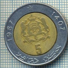 3902 MONEDA - MAROC - 5 DIRHAMS - anul 1407 (1987) ? -starea care se vede