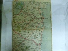 Harta Constanta color 47 x 31 cm perioada interbelica foto