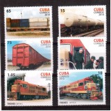 CUBA 2010, Transport feroviar, serie neuzata, MNH, Transporturi, Nestampilat