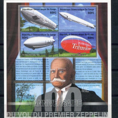 R.D.CONGO 2001 ZEPPELINE COTA IN MICHEL CAT. 24 EURO