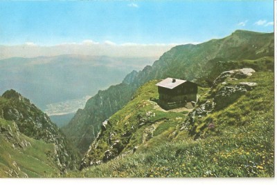 CPI (B3191) MUNTII BUCEGI. CABANA CARAIMAN, SCRISA SI NECIRCULATA, DATATA 1968, EDITURA MERIDIANE foto