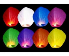 LAMPION / LAMPIOANE ZBURATOARE- PACHET 100 LAMPIOANE COLORATE- 7 CULORI DIFERITE- CADOU 2 LAMPIOANE LA ALEGERE *LIVRARE GRATUITA CURIER * foto