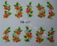 Tatuaj transfer pe baza de apa sticker pentru decorare unghii YB027 foto