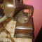 gramofon de lemn vechi ,cu cheie .pt decor.reducere
