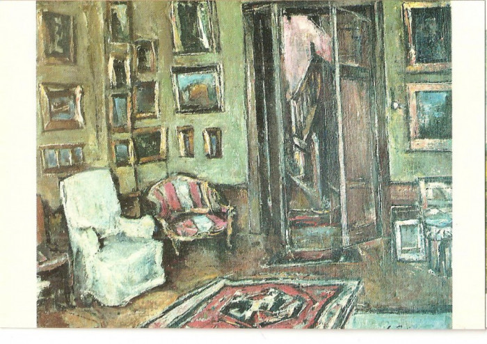 CPI (B3239) MUZEUL DE ARTA PLOIESTI. GHEORGHE PETRASCU, &quot; INTERIOR &quot;, EDITURA DAIM S.R.L. - F-CA DE TIMBRE S.A., NECIRCULATA