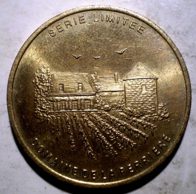 F.656 MEDALIE DOMAINE DE LA PERRIERE 1 EURO LIONEL DUFOUR 1997 30mm foto