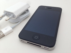 APPLE IPHONE 4 16GB BLACK stare buna - foarte buna , NEVERLOCKED + accesorii ! foto