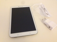 SAMSUNG Galaxy TAB 3 8&amp;#039;&amp;#039; T315 Wi-FI+4G WHITE stare impecabila , necodat , PACHET COMPLET ! 749 lei foto