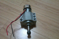 Motor frezare ( Spindle ) 300W cu racire pe aer pentru CNC cu suport. foto