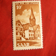 Serie 400 Ani oras Ottweler 1950 SAAR ocup.fr. ,1 val.