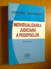 INDIVIDUALIZAREA JUDICIARA A PEDEPSELOR - STEFAN DANES, VASILE PAPADOPOL foto