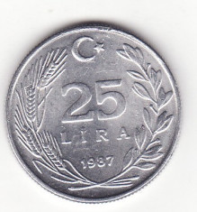 Turcia 25 lire 1987 foto