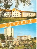 CPI (B3286) COVASNA. MOZAIC: SPITALUL CARDIOLOGIC, HOTELUL &quot;CERBUL&quot;, CIRCULATA, 1982, STAMPILE, TIMBRU