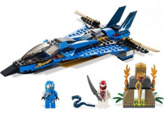 Avion de lupta al lui JAY ZX, jucarie tip lego ninjago, 241 piese, Bela 9756 foto