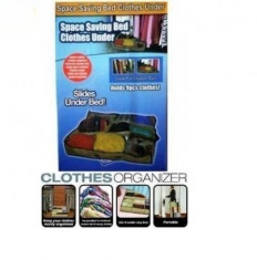 Under Bed Clothes Organizer - Organizator de Haine cu 9 compartimente - MODEL NOU REZISTENT IN TIMP SI UTIL. foto