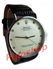 Ceas de barbati Rolex elegant, model SLIM extra-plat finut +cutie cadou-POZE REALE! foto