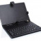 Husa Tableta 7 inch Negru cu Tastatura, USB, NOI.