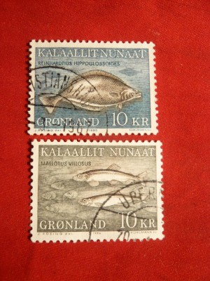 Set Pesti 1985-1986 , 1+1 val. stamp.,Groenlanda dependenta de Danemarca foto
