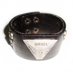 BRATARA DIN PIELE NEAGRA DIESEL BI042 foto